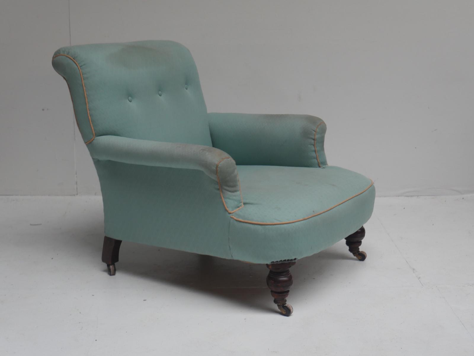 Deep Seated 19th Century Armchair (1 of 10)
