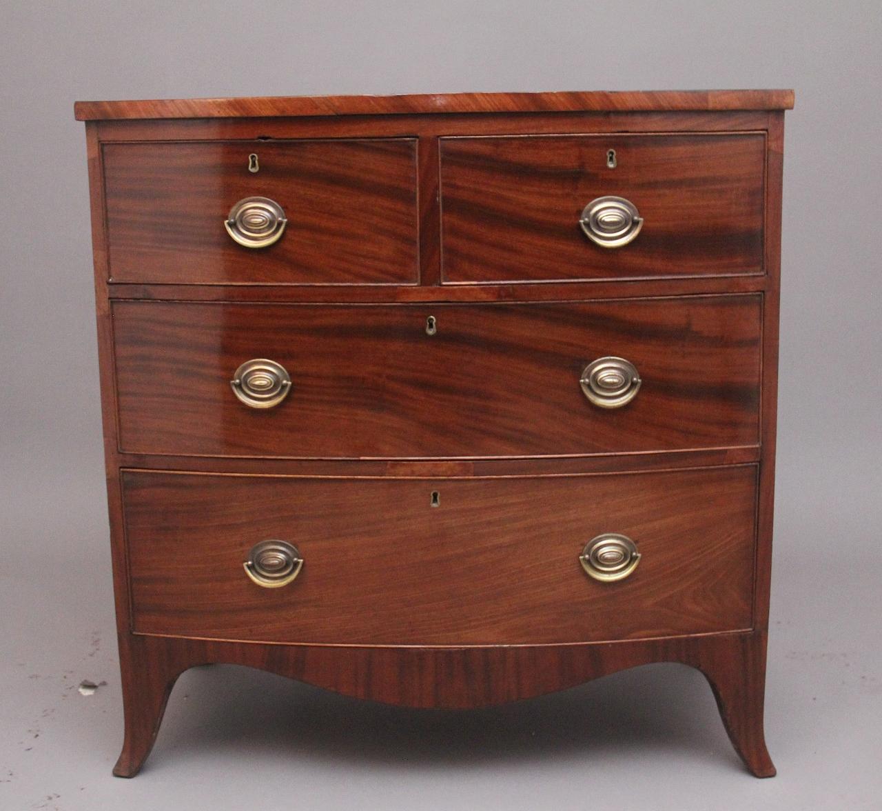 19th Century Mahogany Bowfront Chest of Drawers (1 of 8) 19th Century Mahogany Bowfront Chest of Drawers (1 of 8)