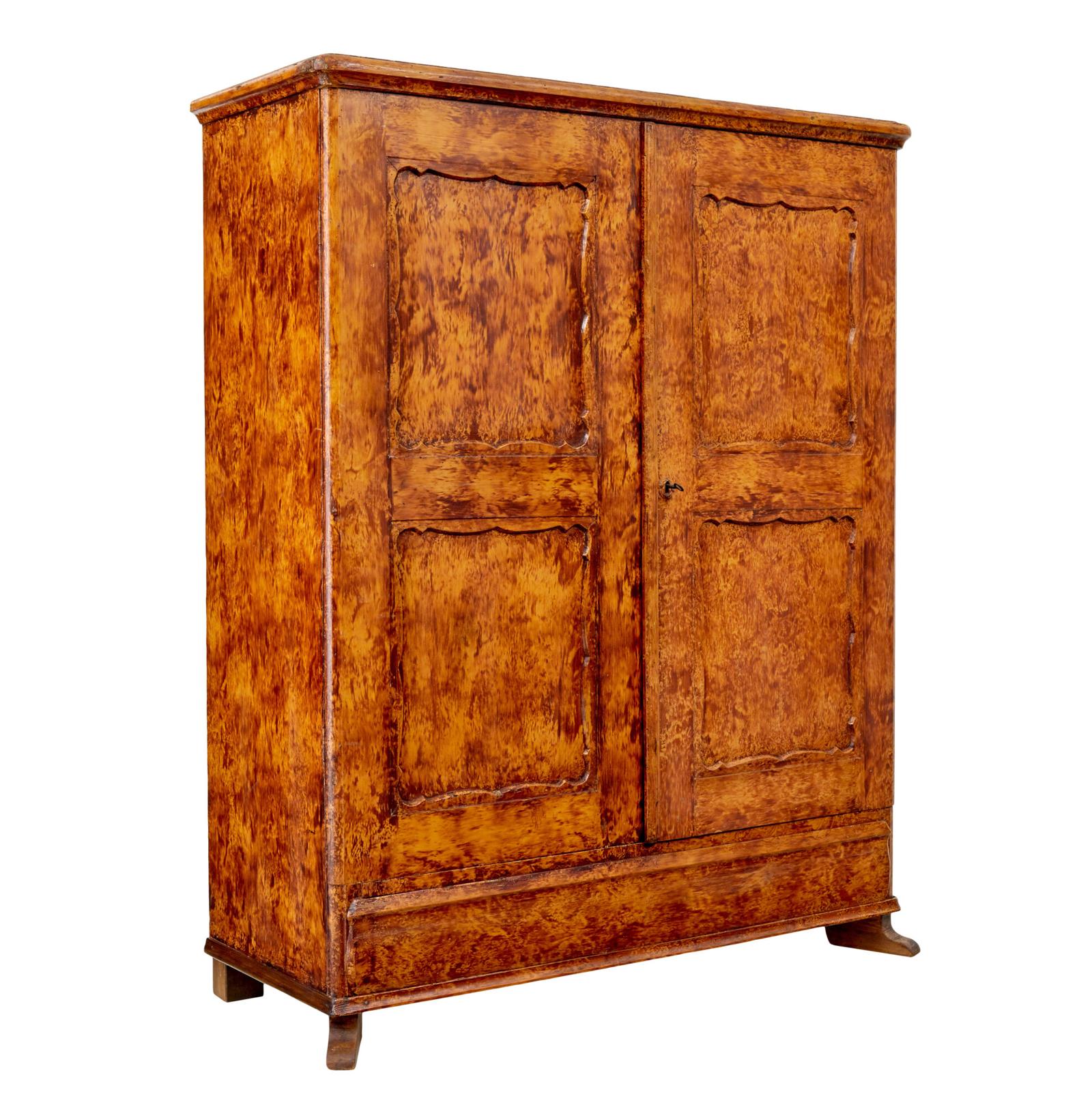 19th Century Traditional Swedish Painted Pine Cupboard (1 of 12)