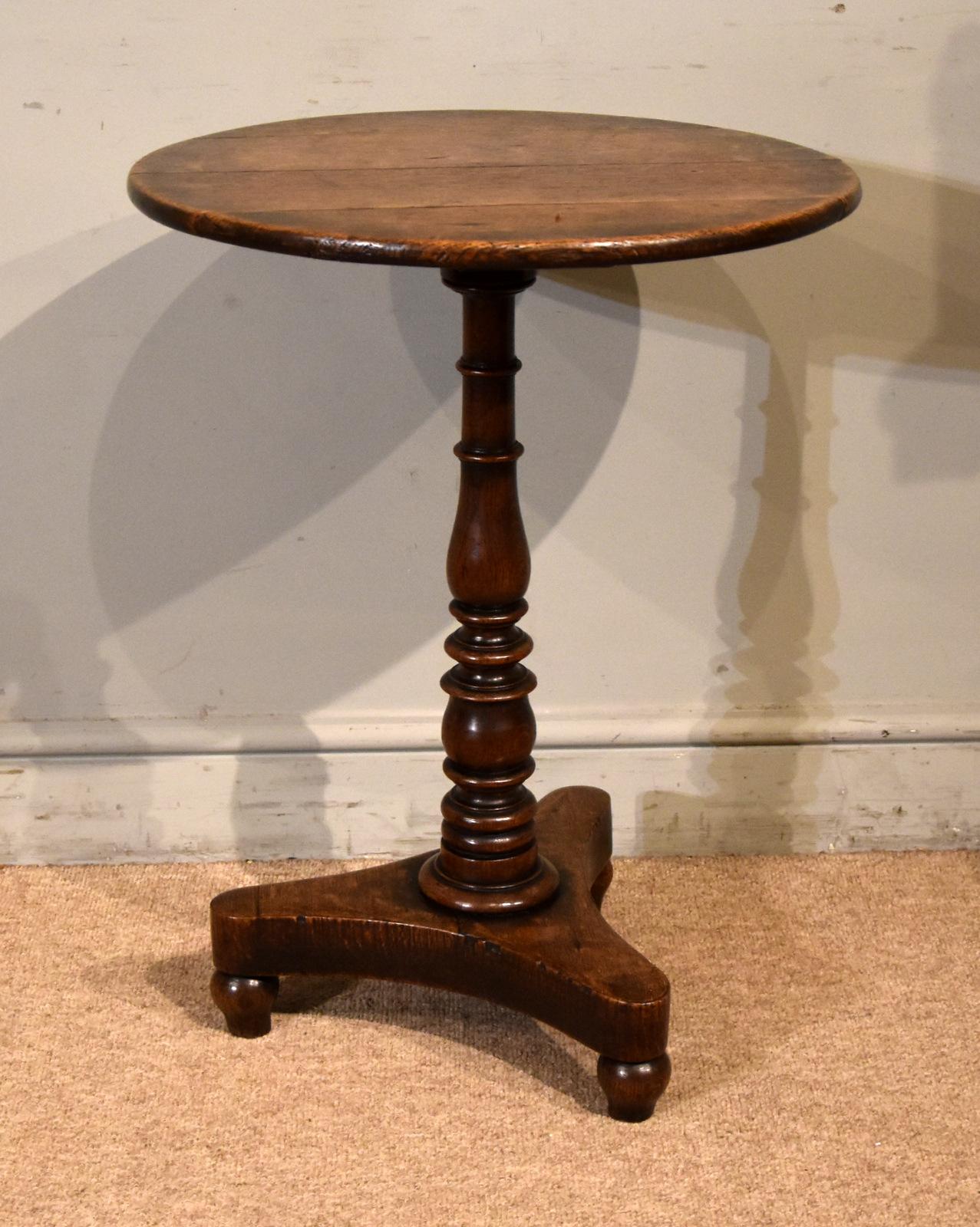 Solid Oak Late Regency Tripod Table (1 of 6) Solid Oak Late Regency Tripod Table (1 of 6)