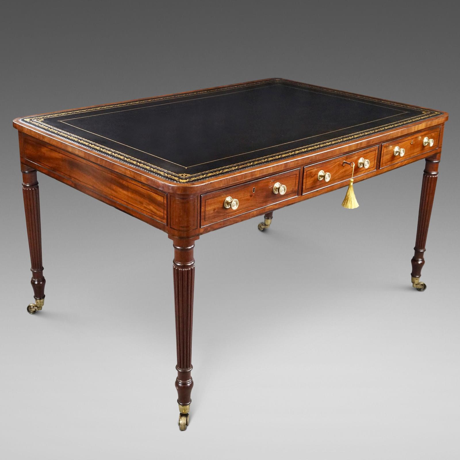 A Fine George III Mahogany Partners Writing Table (1 of 7)