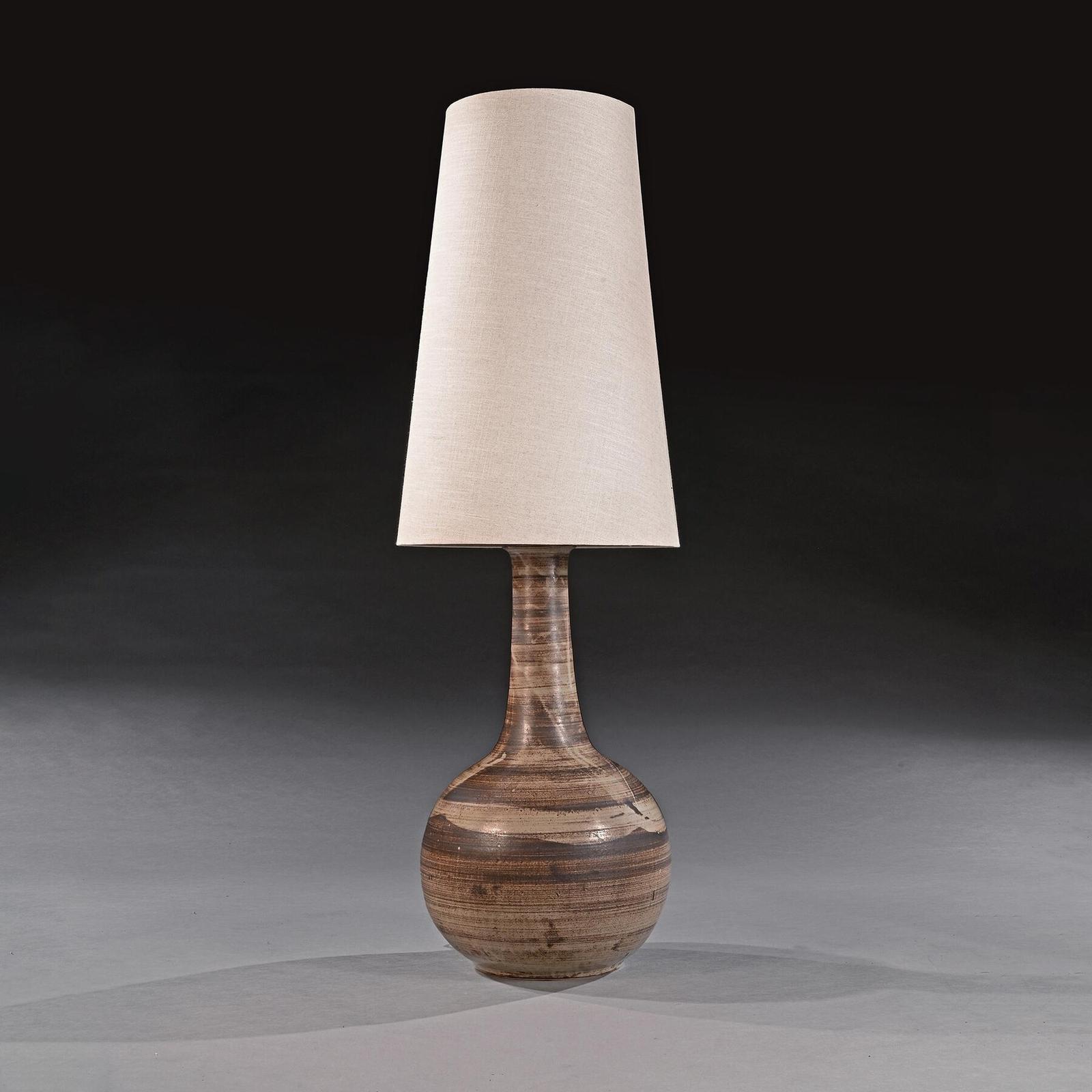 Mid Century French Ceramic Lamp of Monumental Size and Scale (1 of 4) Mid Century French Ceramic Lamp of Monumental Size and Scale (1 of 4)