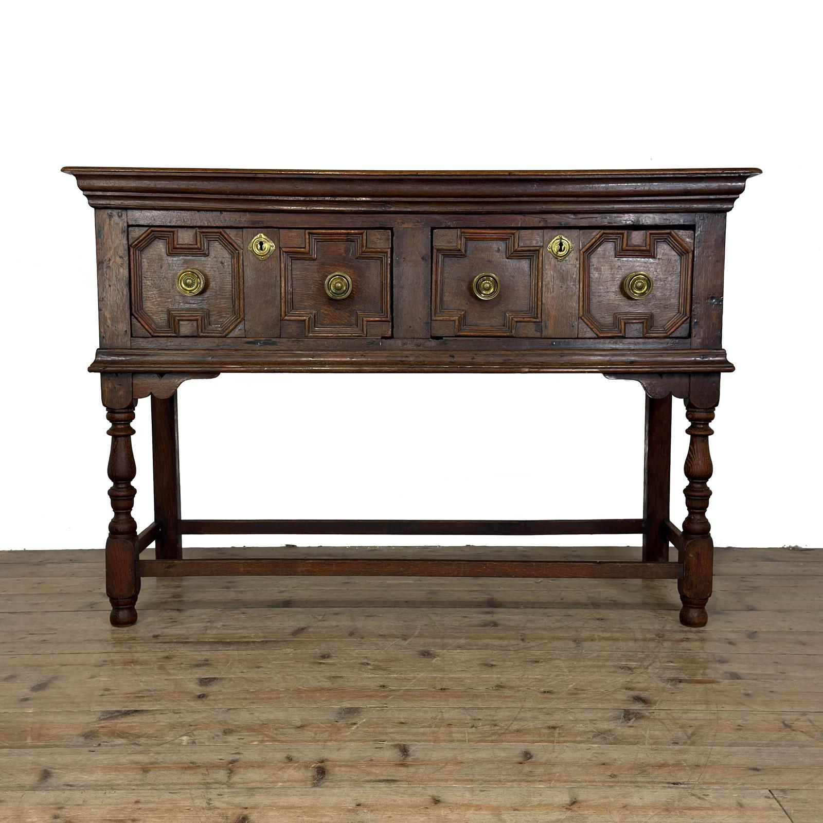 Antique Jacobean Style Oak Dresser Base (1 of 11) Antique Jacobean Style Oak Dresser Base (1 of 11)