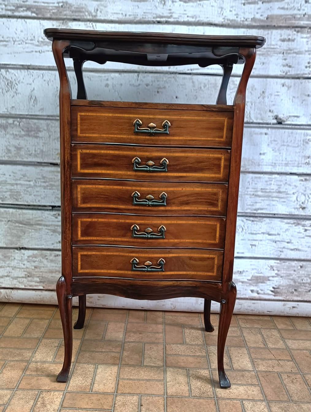 Edwardian Mahogany Music Cabinet (1 of 7)