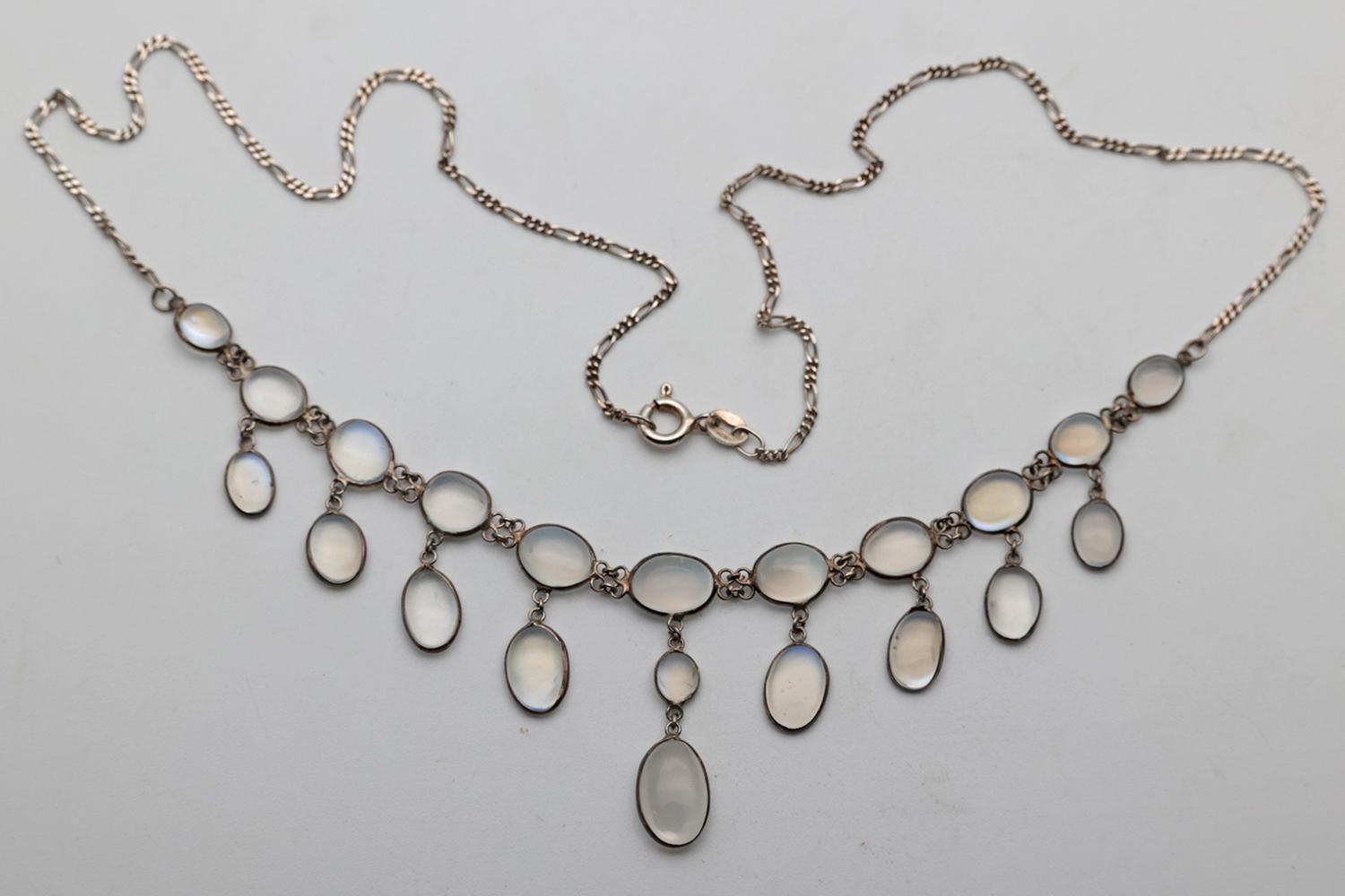 Early 20th Century Moonstone Fringe Necklace (1 of 2)