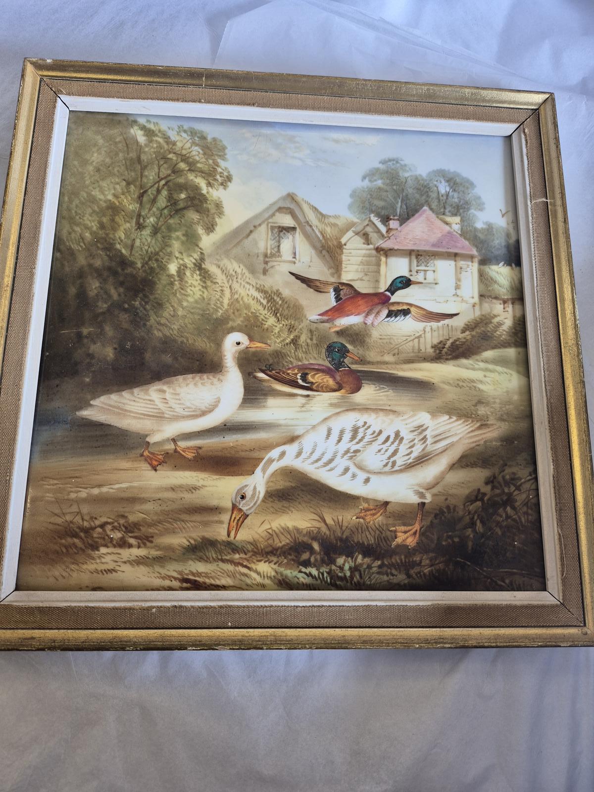 19th Century Hand Painted Porcelain Plaque Nice Subject (1 of 6) 19th Century Hand Painted Porcelain Plaque Nice Subject (1 of 6)