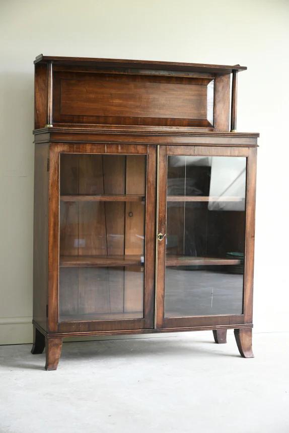Antique 19th Century Mahogany Glazed Cabinet (1 of 9)