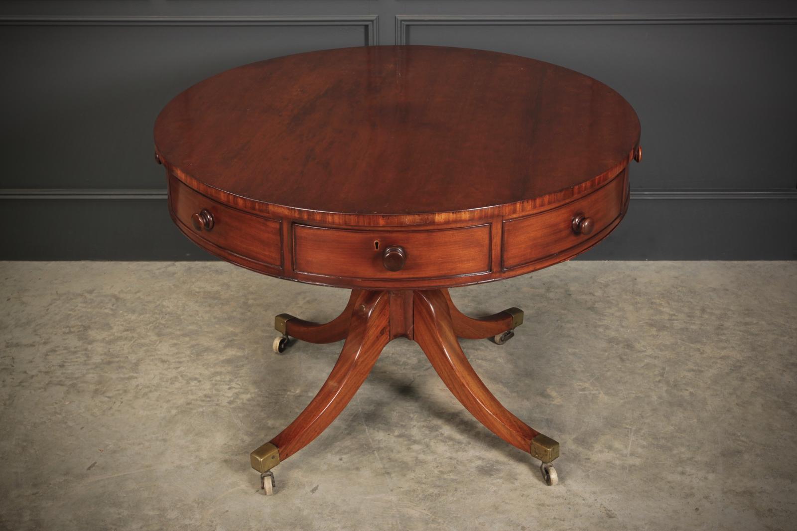 Georgian Mahogany Drum Table (1 of 10)