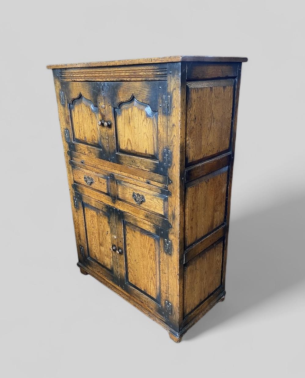 Brights of Nettlebed Oak Distressed Cupboard (1 of 9)