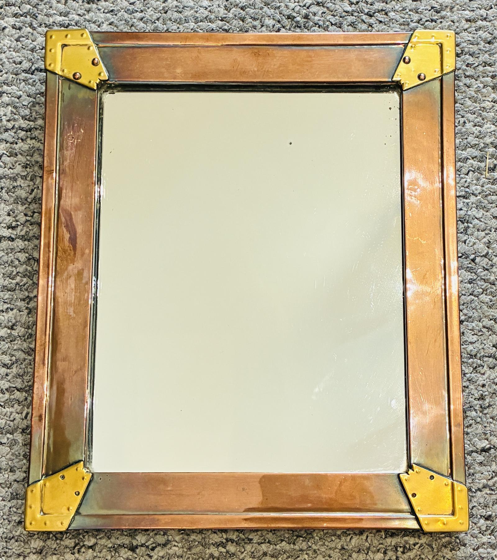 Arts & Crafts Copper + Brass Mirror (1 of 8) Arts & Crafts Copper + Brass Mirror (1 of 8)