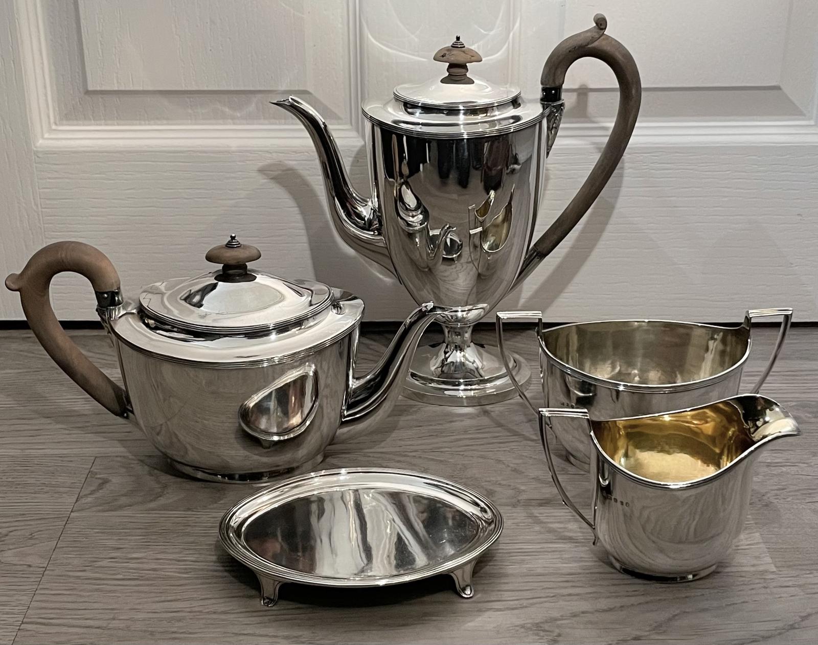 George III Five Piece Silver Tea & Coffee Set (1 of 10) George III Five Piece Silver Tea & Coffee Set (1 of 10)