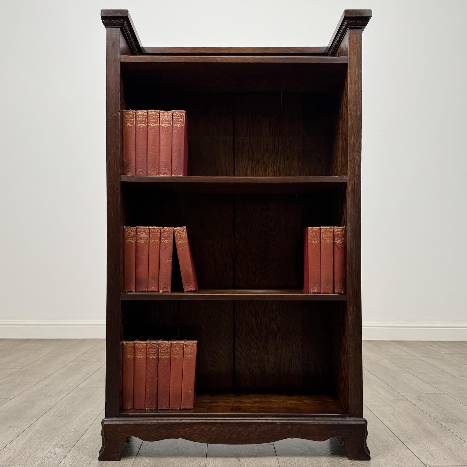 Antique 20th Century Edwardian Open Bookcase in Oak (1 of 10) Antique 20th Century Edwardian Open Bookcase in Oak (1 of 10)