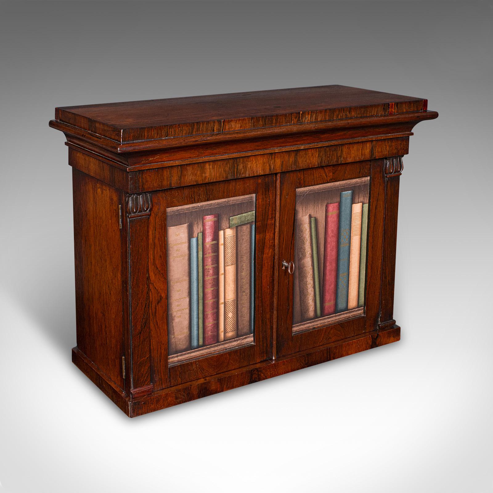 Antique Bachelor's Book Cabinet, English, Table-top Repository - William IV 1835 (1 of 12)
