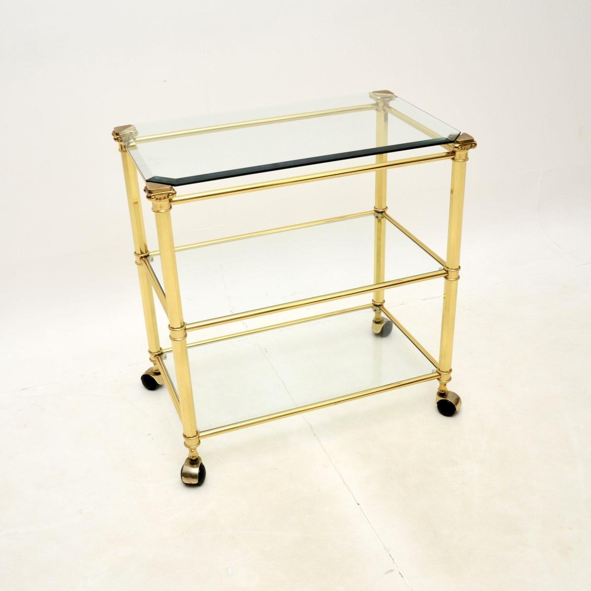 Vintage French Brass Drinks Trolley (1 of 8) Vintage French Brass Drinks Trolley (1 of 8)