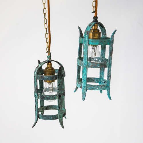 Pair of Bronze Gothic Lanterns (1 of 9)