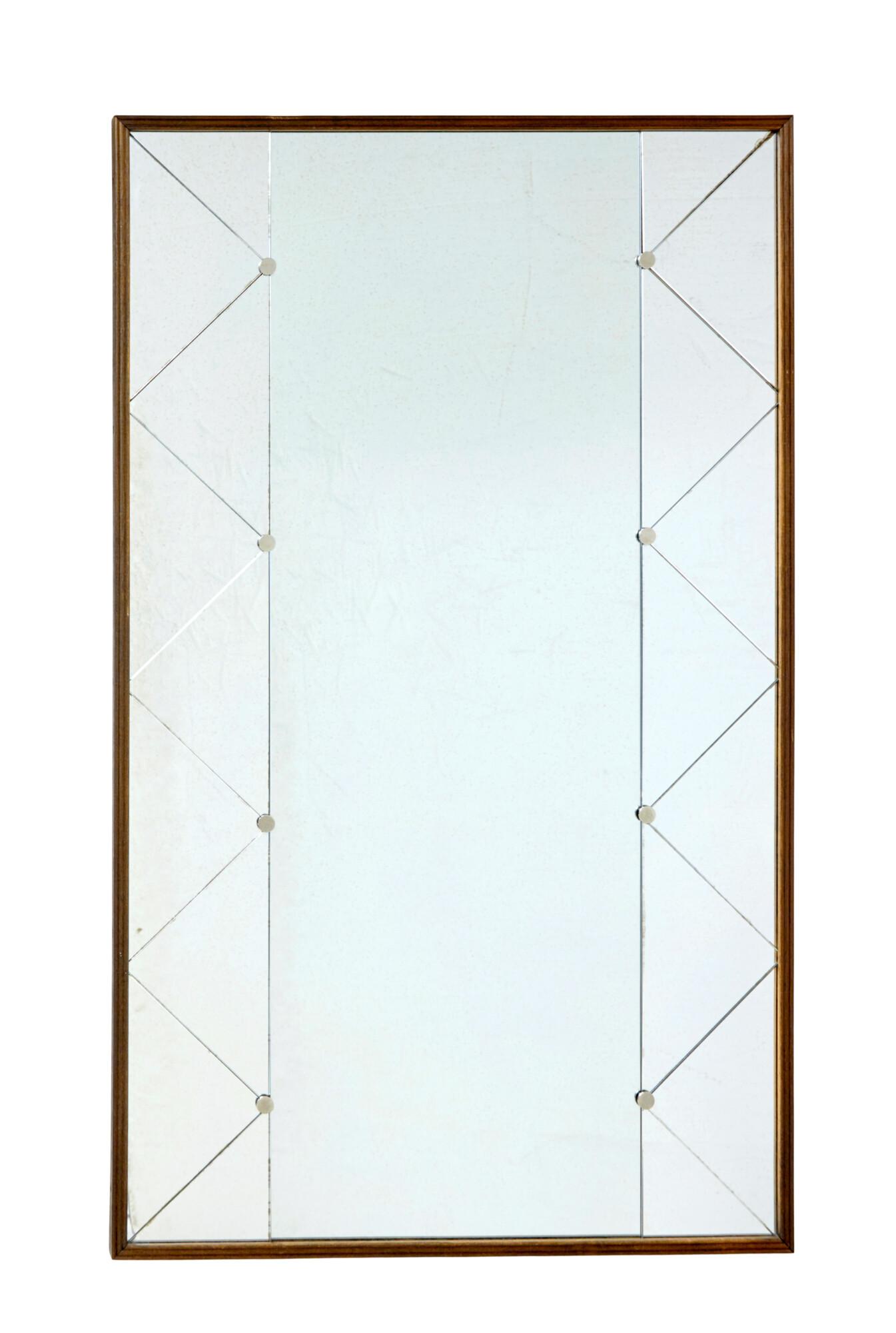 Large Scandinavian Mid Century Modern Harlequin Mirror (1 of 5) Large Scandinavian Mid Century Modern Harlequin Mirror (1 of 5)