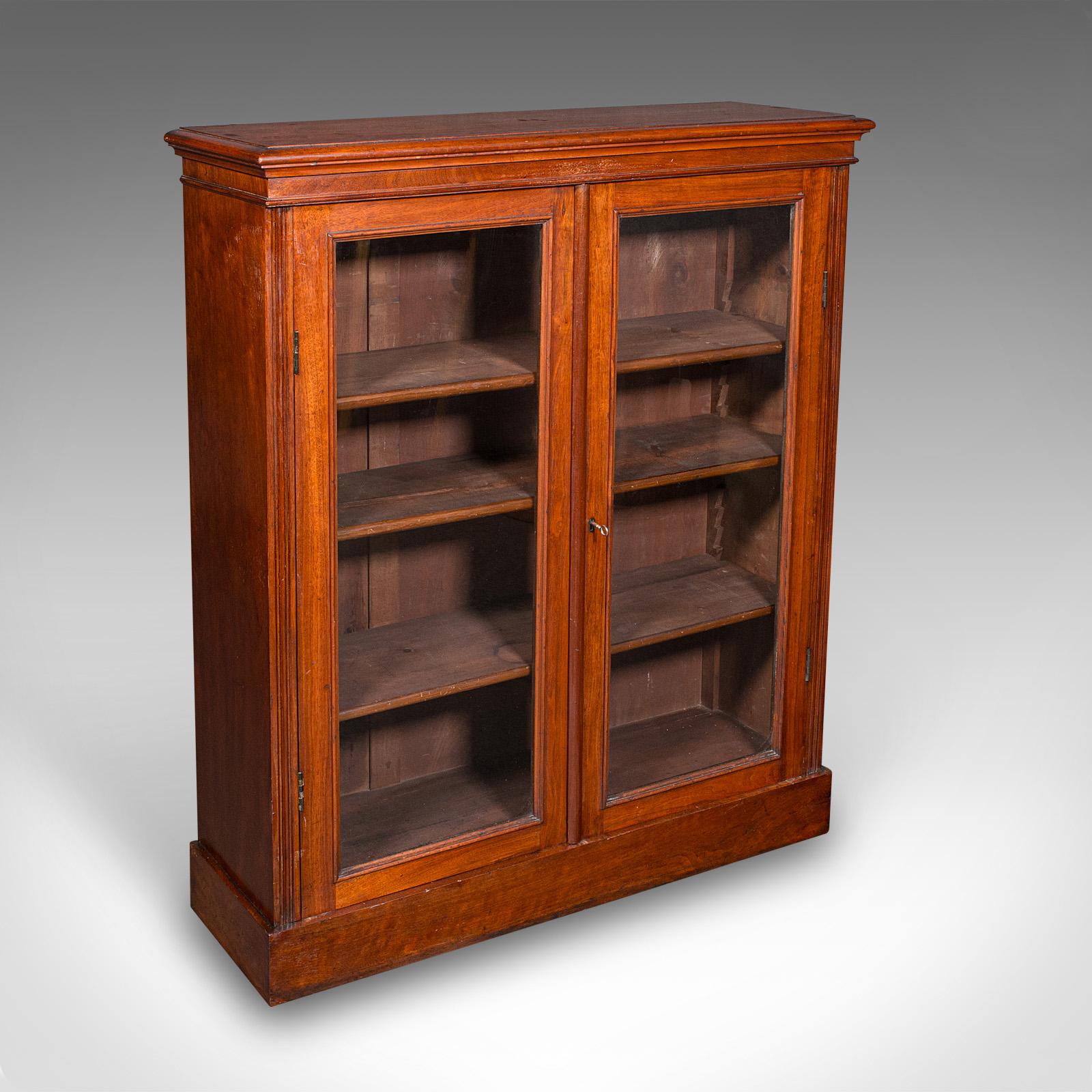 Antique Display Bookcase, English, Glazed Book Cabinet, Home Library - Victorian (1 of 10)