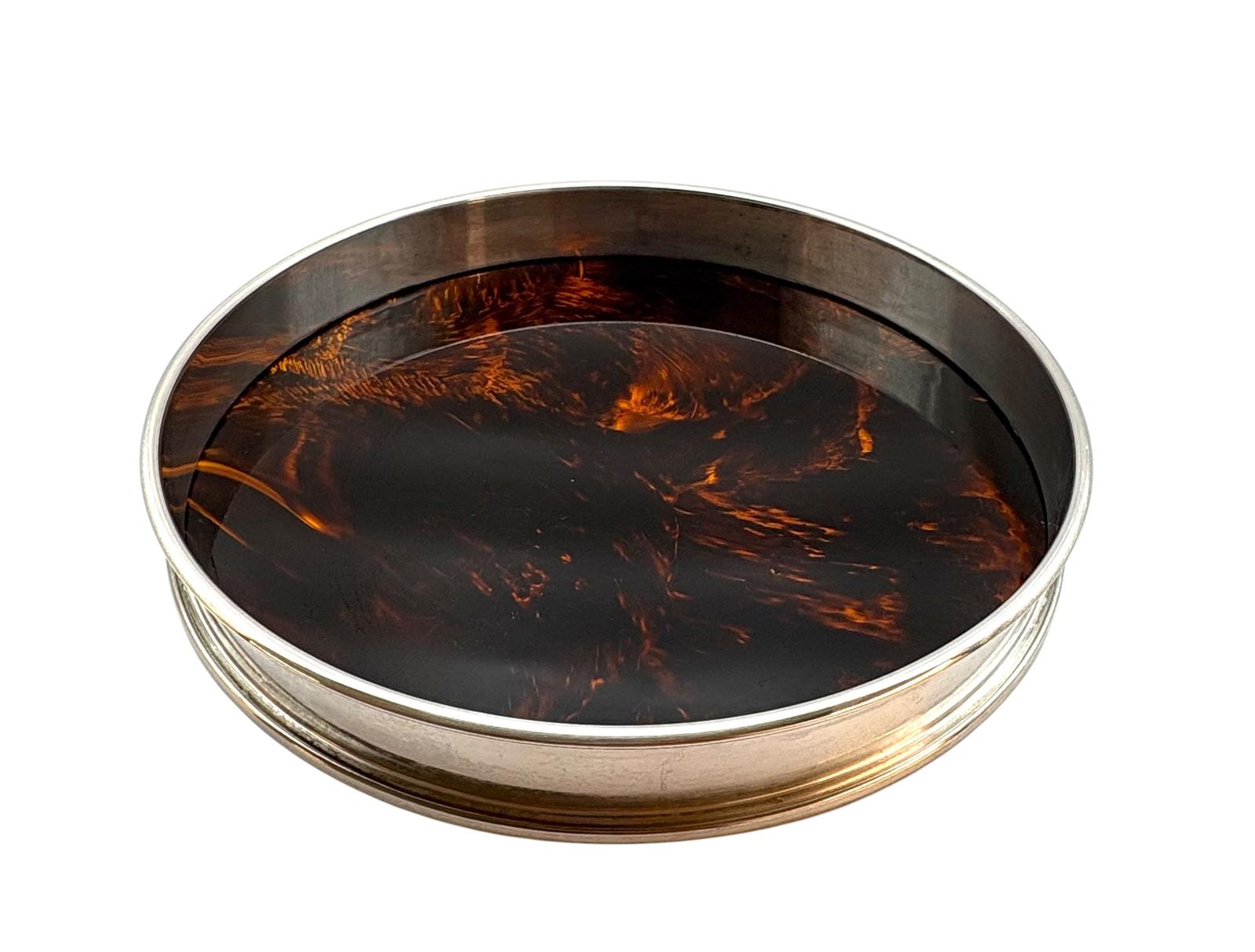 Rede Guzzini Silver Plated Tortoiseshell-effect Serving Tray (1 of 6) Rede Guzzini Silver Plated Tortoiseshell-effect Serving Tray (1 of 6)