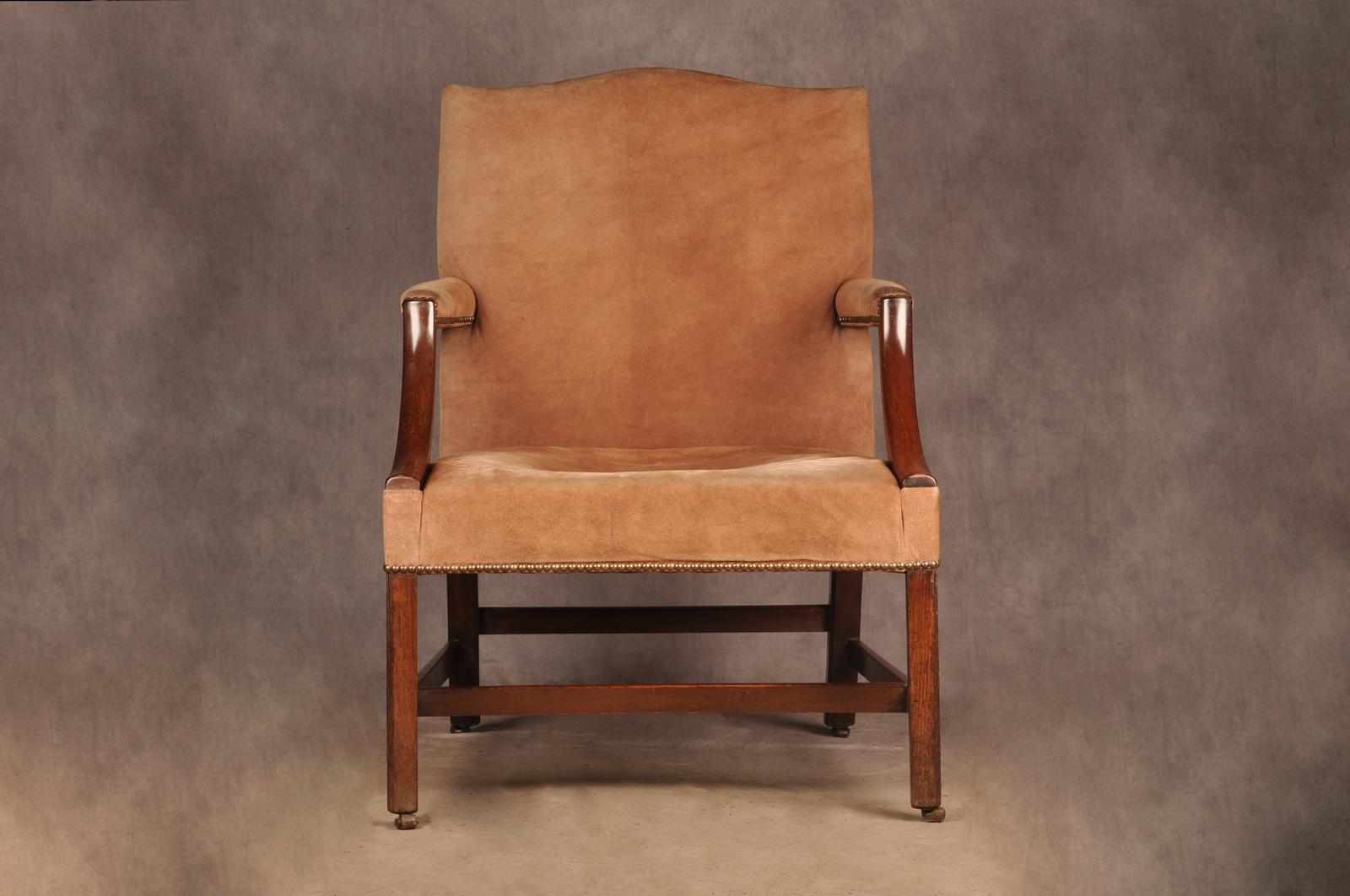Fine 18th Century Mahogany Gainsborough Library Armchair (1 of 10)