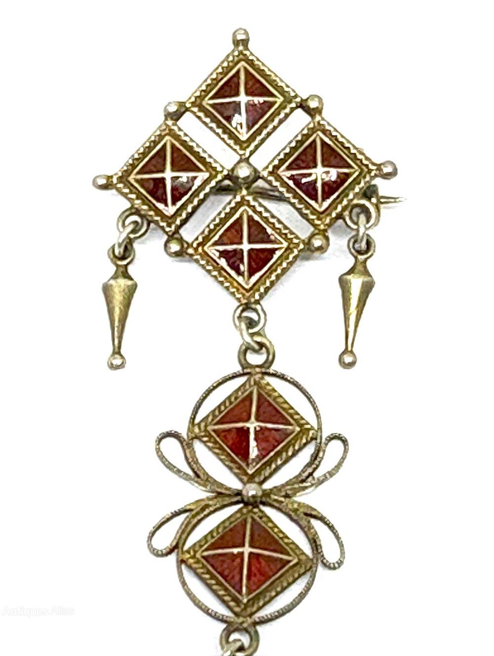 Marius Hammer Silver Gilt & Enamel Brooch/pendant (1 of 4) Marius Hammer Silver Gilt & Enamel Brooch/pendant (1 of 4)