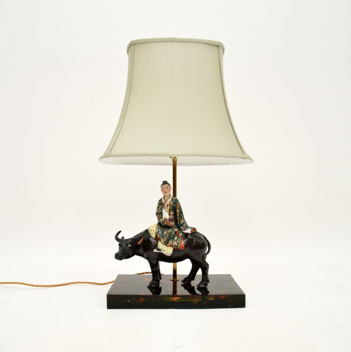 Vintage Oriental Ceramic Table Lamp (1 of 10)