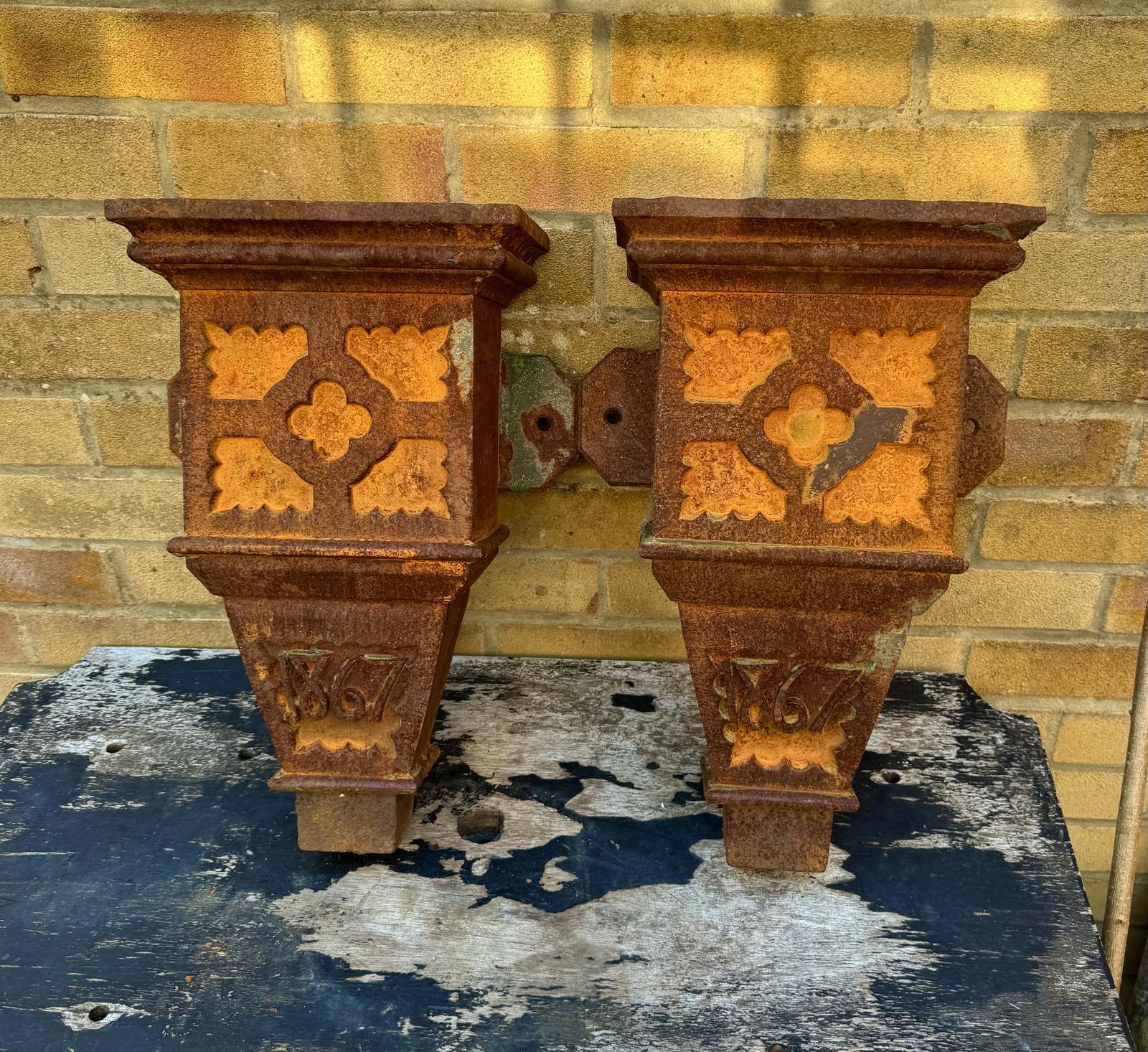 Pair of Gothic Rain Hoppers (1 of 10) Pair of Gothic Rain Hoppers (1 of 10)