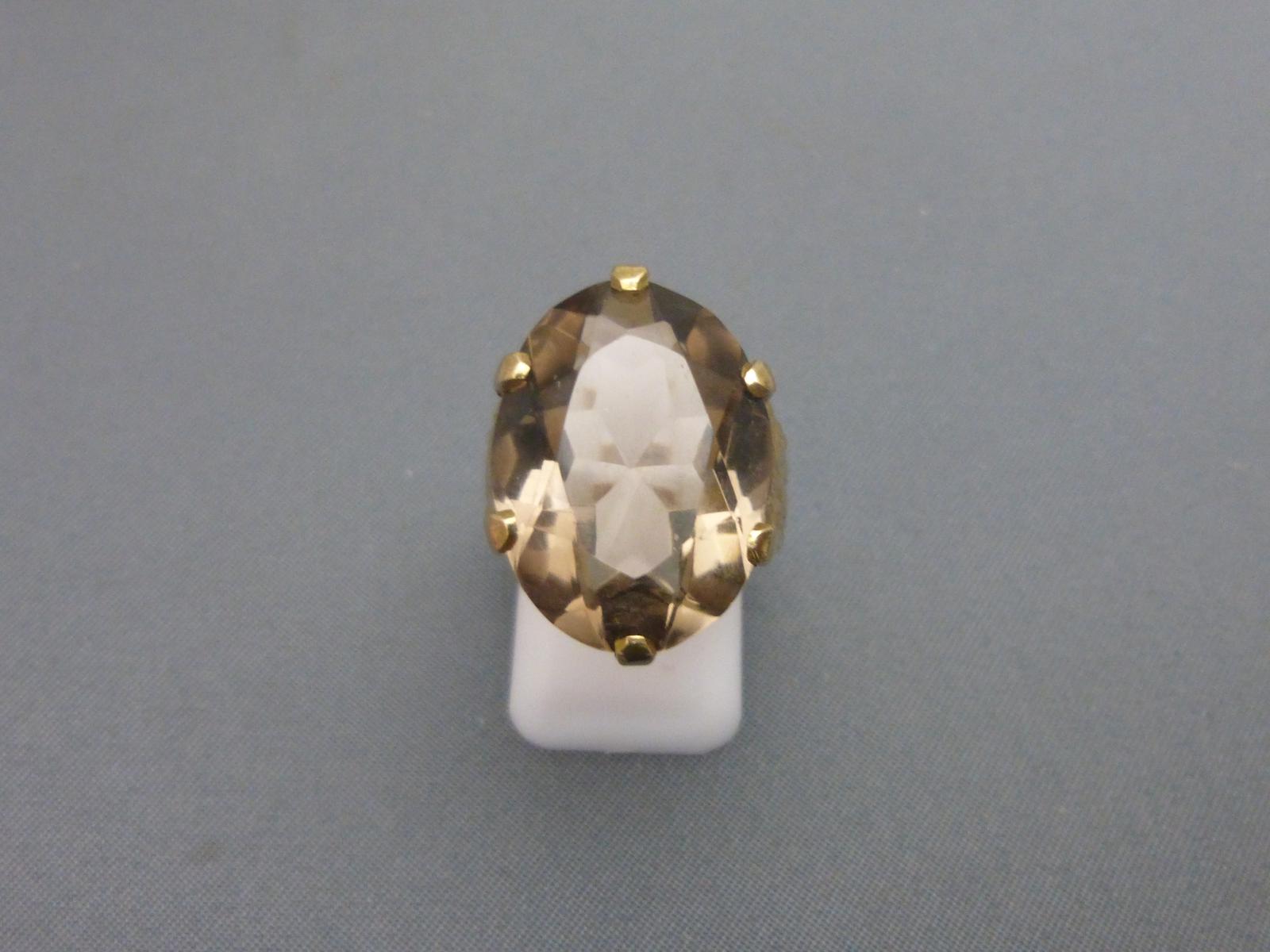 1960s Gold And Smoky Quartz Ring (1 of 7)