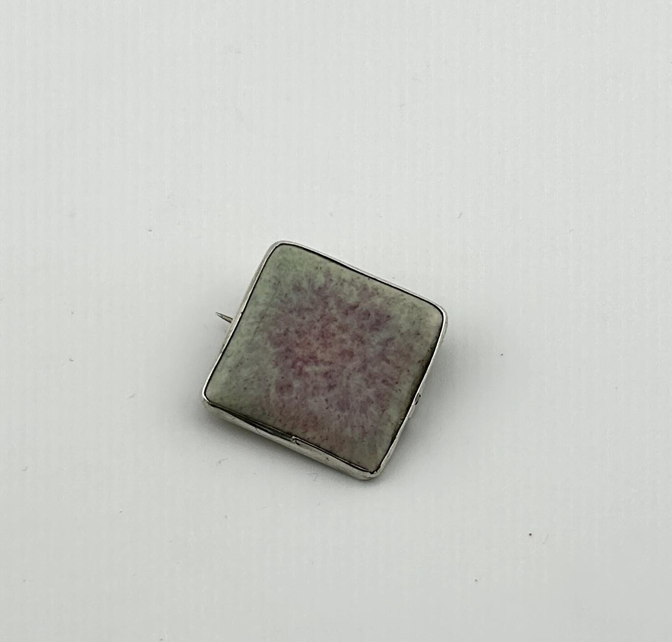 Arts & Crafts Silver & Ceramic Ruskin Brooch (1 of 4) Arts & Crafts Silver & Ceramic Ruskin Brooch (1 of 4)