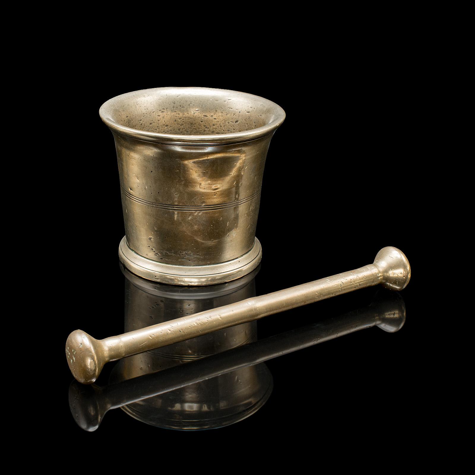 Antique Mortar & Pestle Set, English Bronze Apothecary Grinder - Georgian c.1750 (1 of 10) Antique Mortar & Pestle Set, English Bronze Apothecary Grinder - Georgian c.1750 (1 of 10)