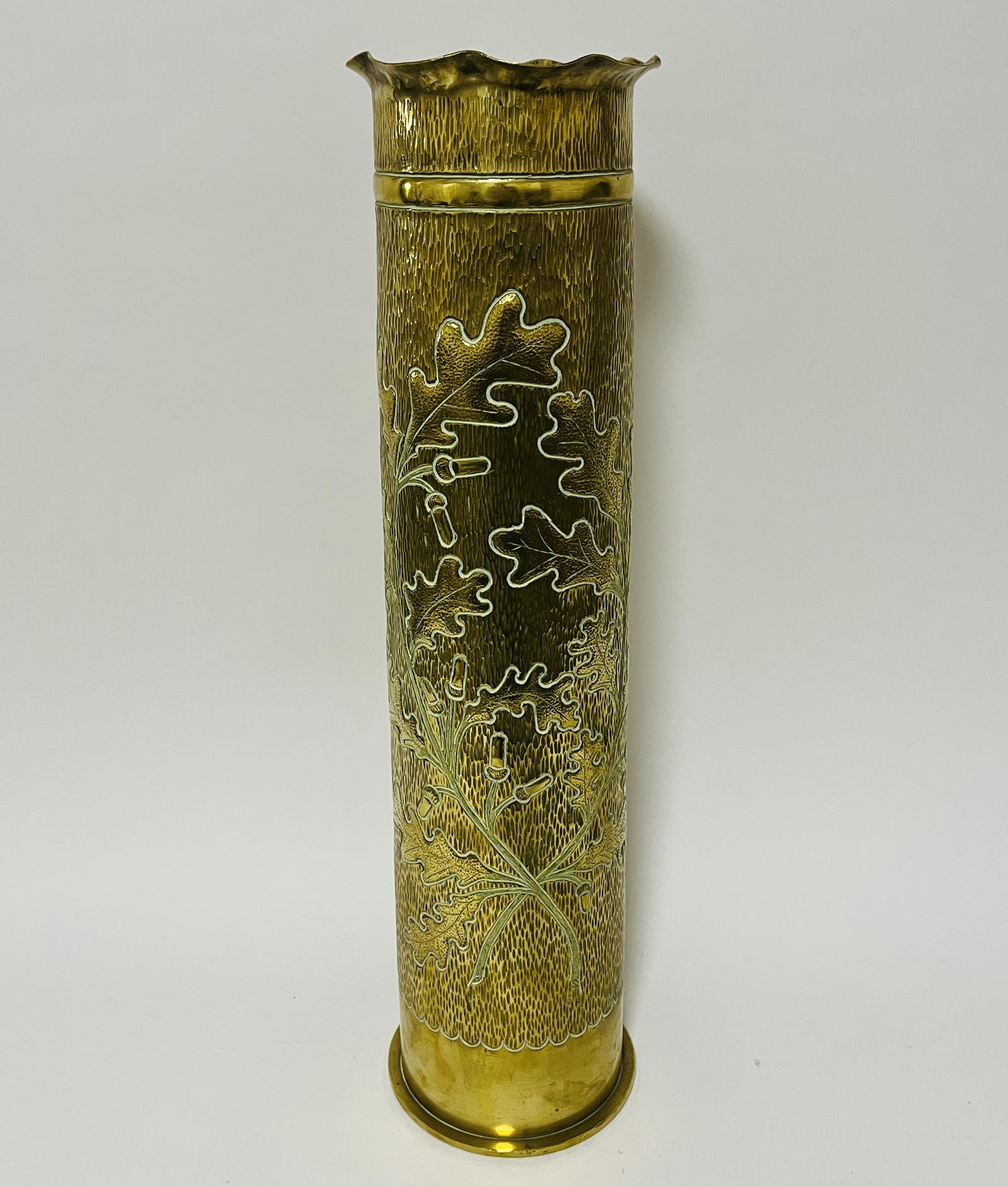 Large Trench Art Shell Case Stick Stand (1 of 9) Large Trench Art Shell Case Stick Stand (1 of 9)