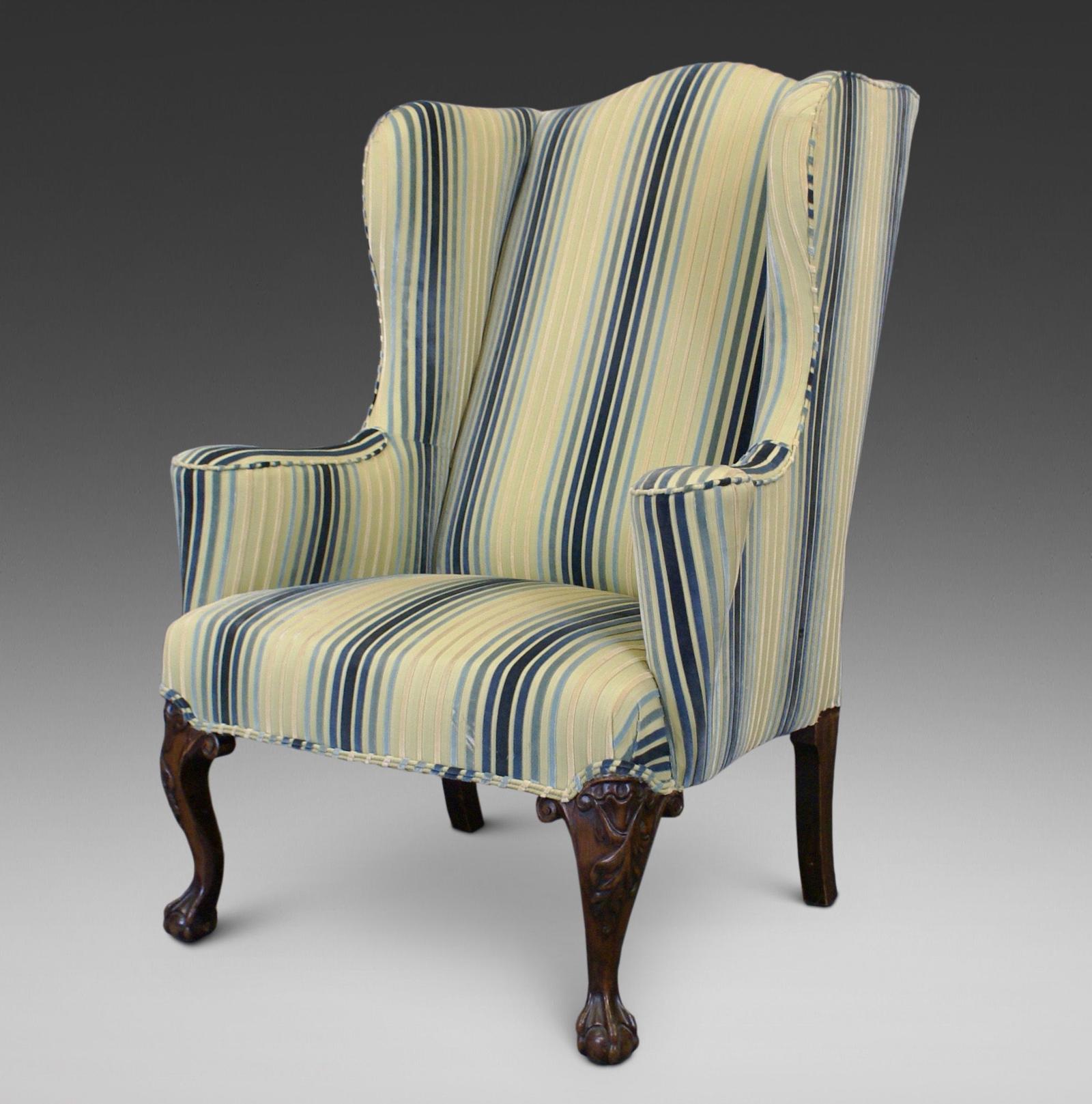 19th Century Walnut Wing Chair (1 of 6) 19th Century Walnut Wing Chair (1 of 6)