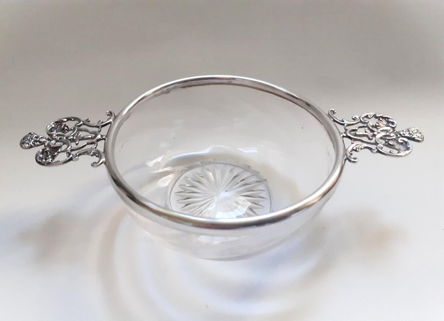 Victorian Silver & Cut Glass Quaiche by William Comyns (1 of 8) Victorian Silver & Cut Glass Quaiche by William Comyns (1 of 8)