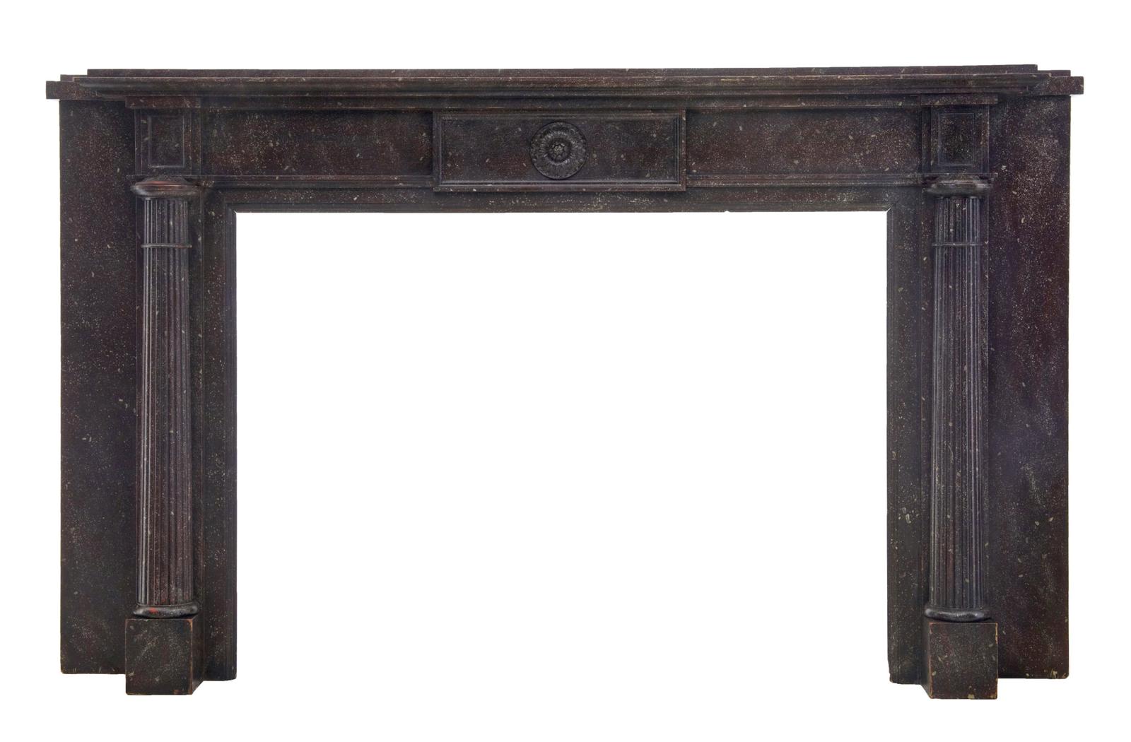 Unique 1960s Faux Porphyry Marble Impressive Adams Style Mantlepiece (1 of 9)