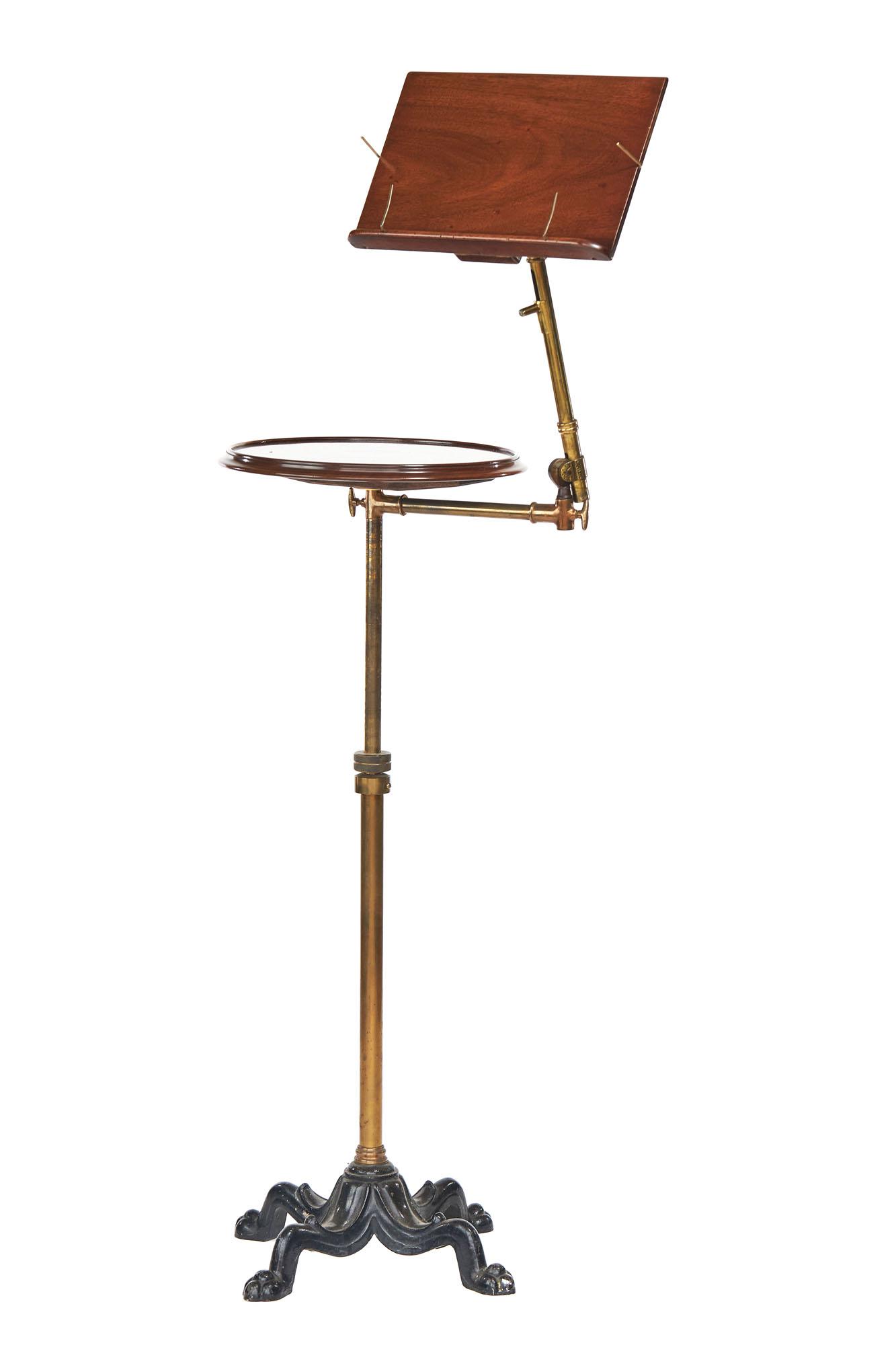 Victorian Carters Telescopic Mah & Brass Reading / Music Stand (1 of 7) Victorian Carters Telescopic Mah & Brass Reading / Music Stand (1 of 7)