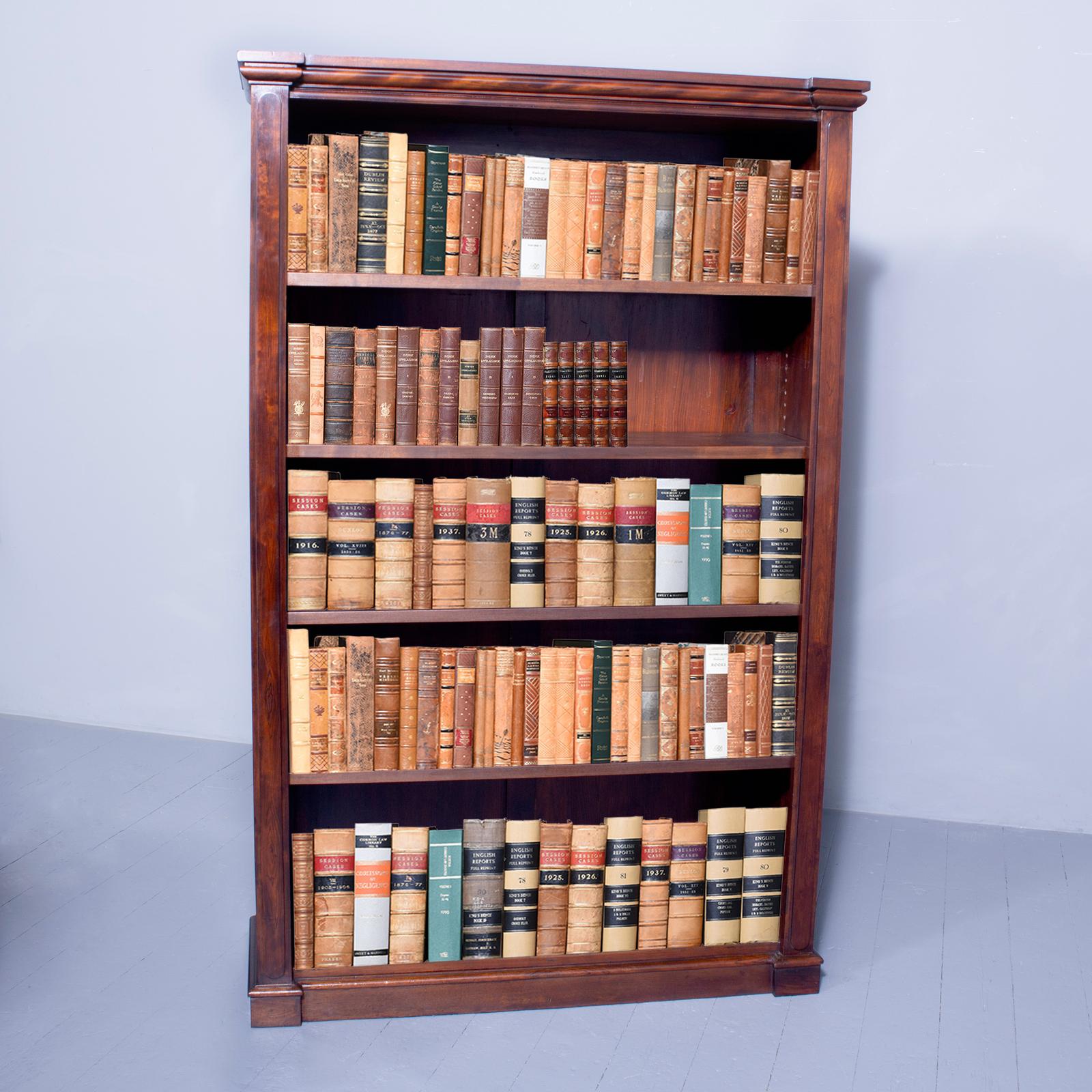 Rare Solid Rosewood Early Victorian Tall Open Bookcase (1 of 5)