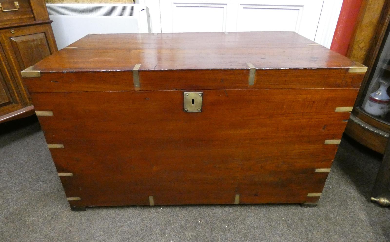 Brass Bound Military Trunk (1 of 8) Brass Bound Military Trunk (1 of 8)