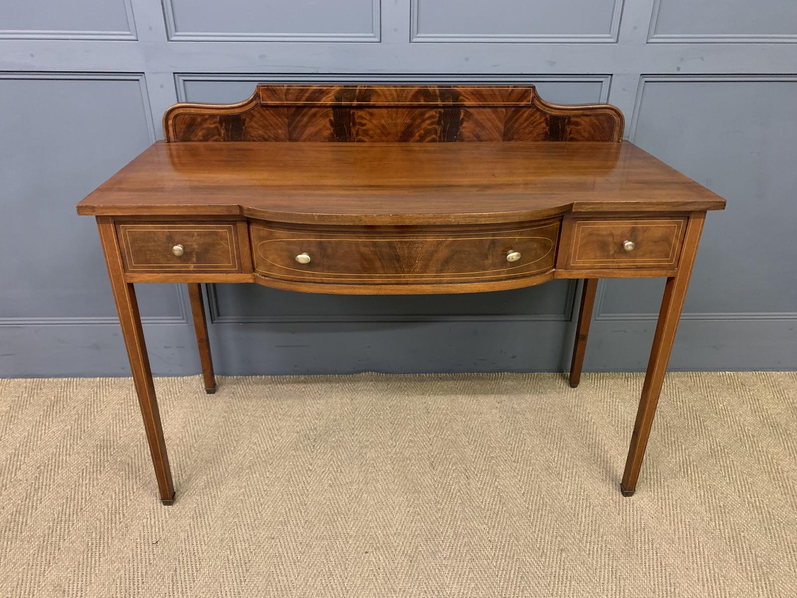 Sheraton Revival Inlaid Mahogany Side Table (1 of 15)