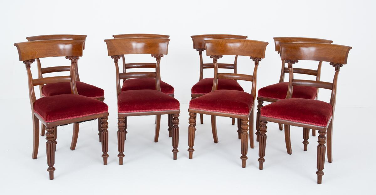 Set 0f 8 William IV Mahogany Dining Chairs (1 of 9)