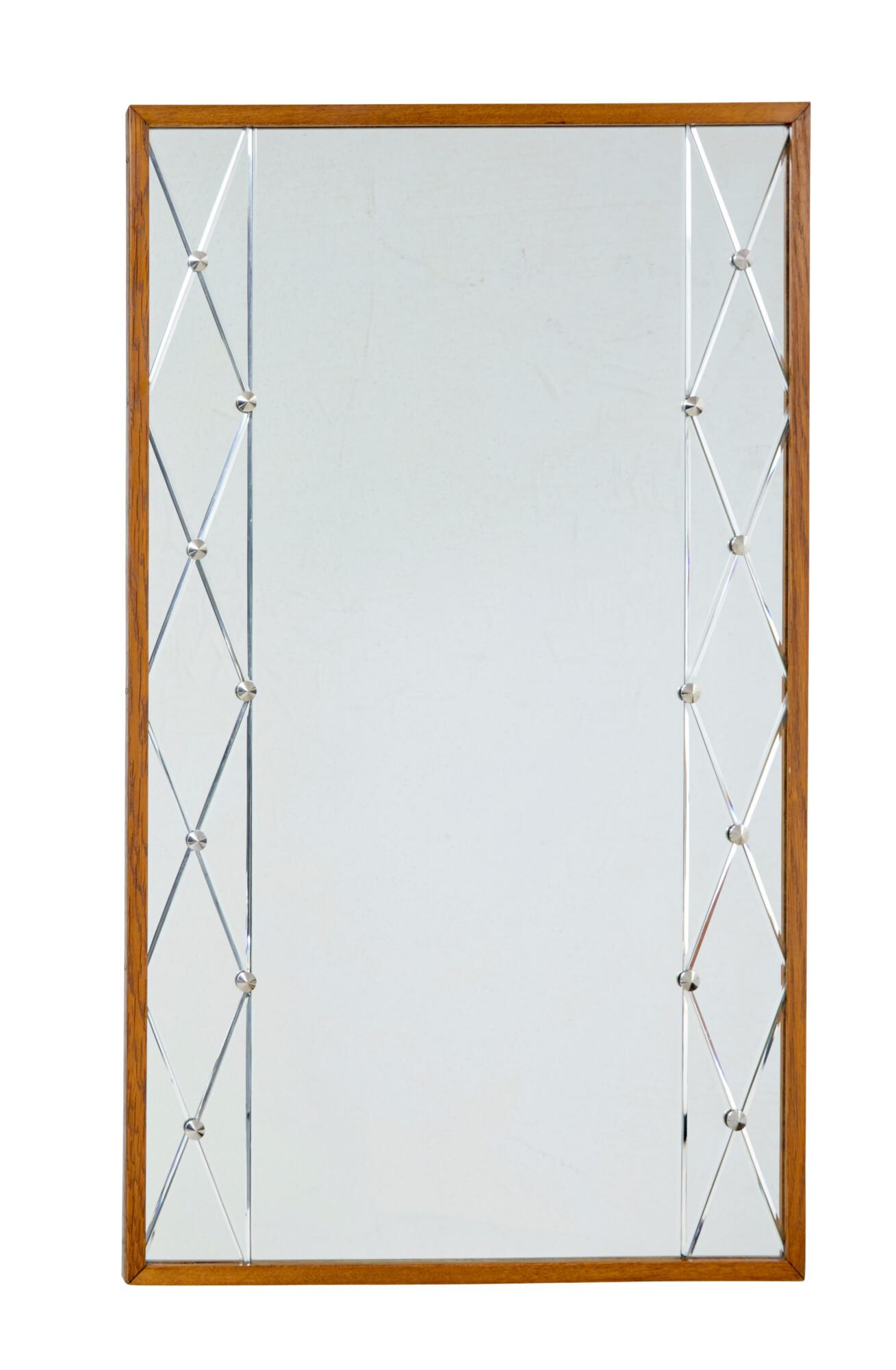 Mid Century Scandinavin Segmented Wall Mirror by G&t (1 of 7) Mid Century Scandinavin Segmented Wall Mirror by G&t (1 of 7)