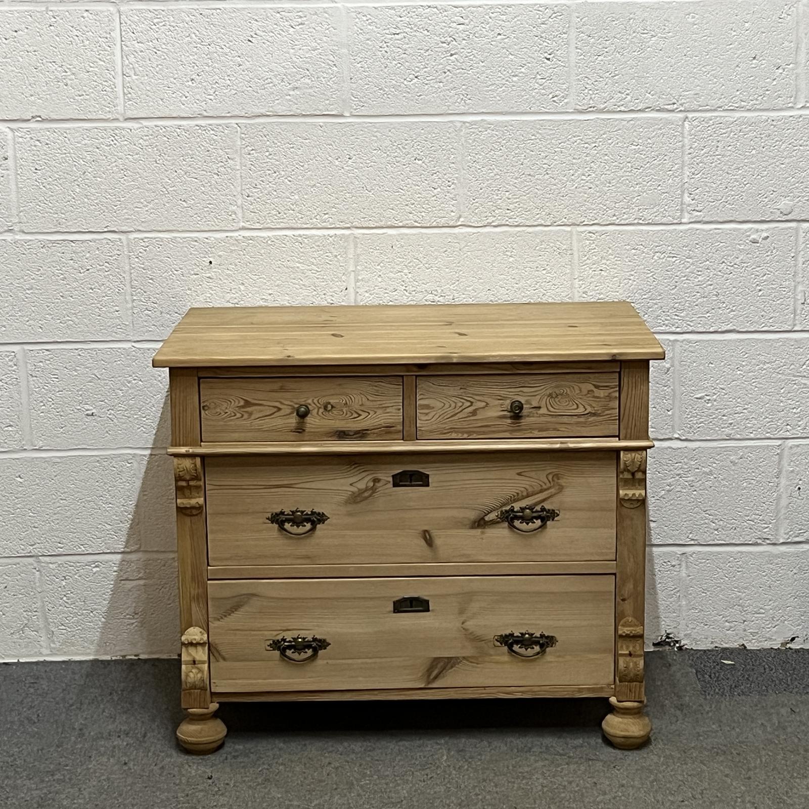 Small Continental 1920s Pine Chest of Drawers (1 of 7) Small Continental 1920s Pine Chest of Drawers (1 of 7)