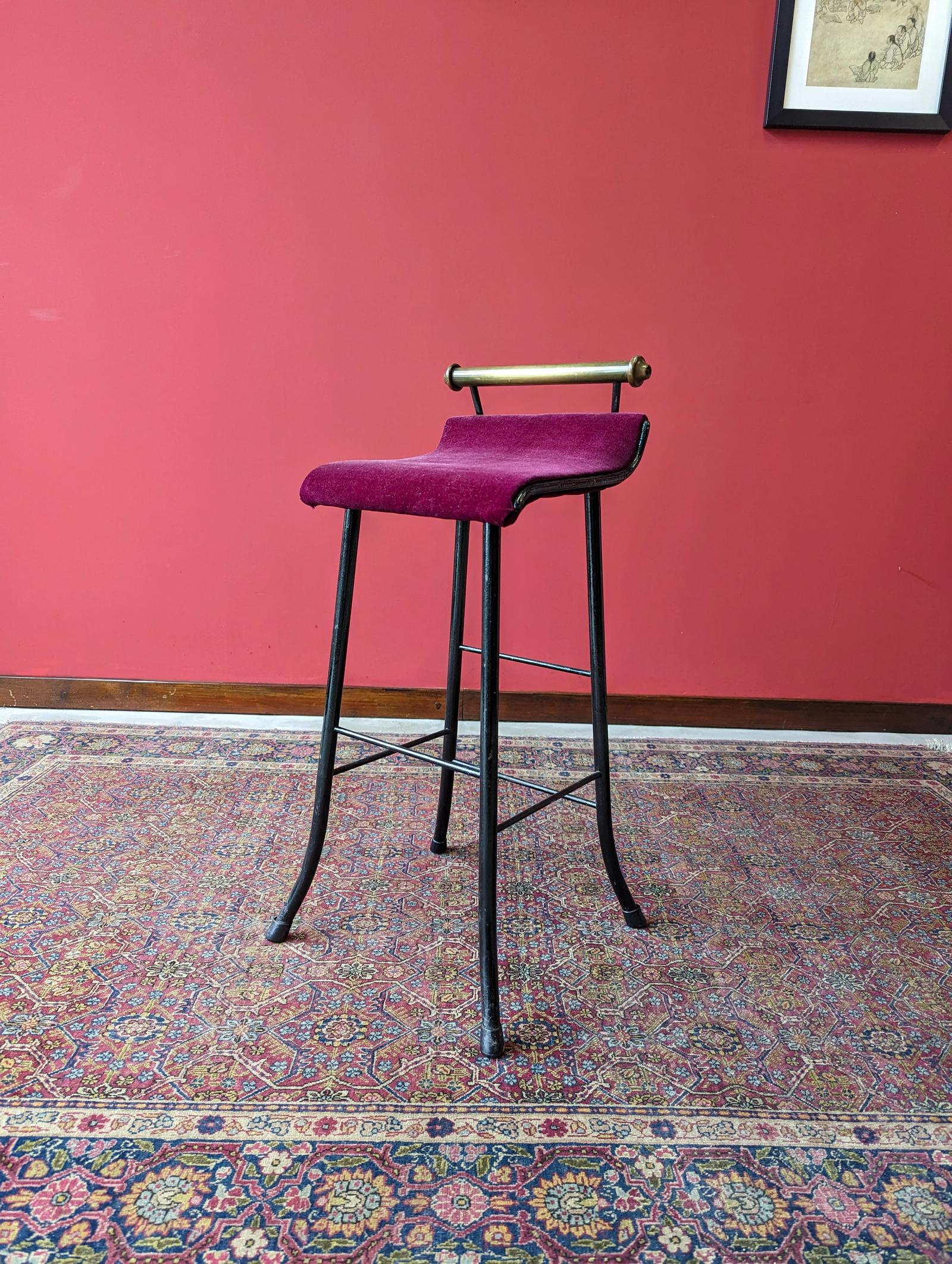 Antique Victorian Brass & Steel Music Stool (1 of 10)