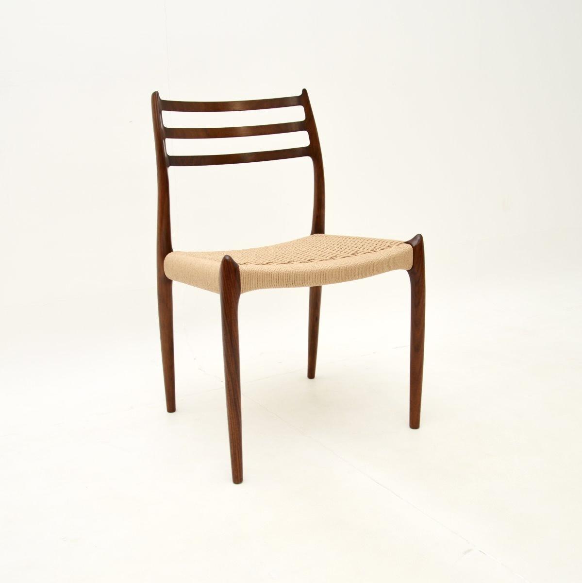 Danish Vintage Rosewood Model 78 Dining / Desk Chair by Niels Moller (1 of 12) Danish Vintage Rosewood Model 78 Dining / Desk Chair by Niels Moller (1 of 12)