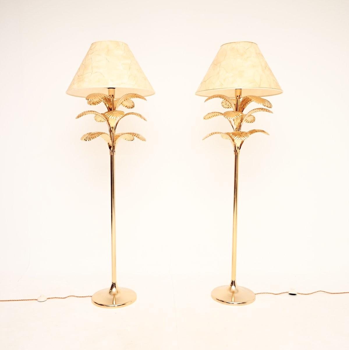 Pair of Vintage Italian Brass Palm Tree Floor Lamps (1 of 10) Pair of Vintage Italian Brass Palm Tree Floor Lamps (1 of 10)