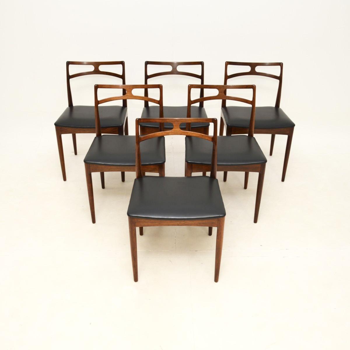 Set of Six Danish Rosewood Model 94 Dining Chairs by Johannes Andersen (1 of 8)