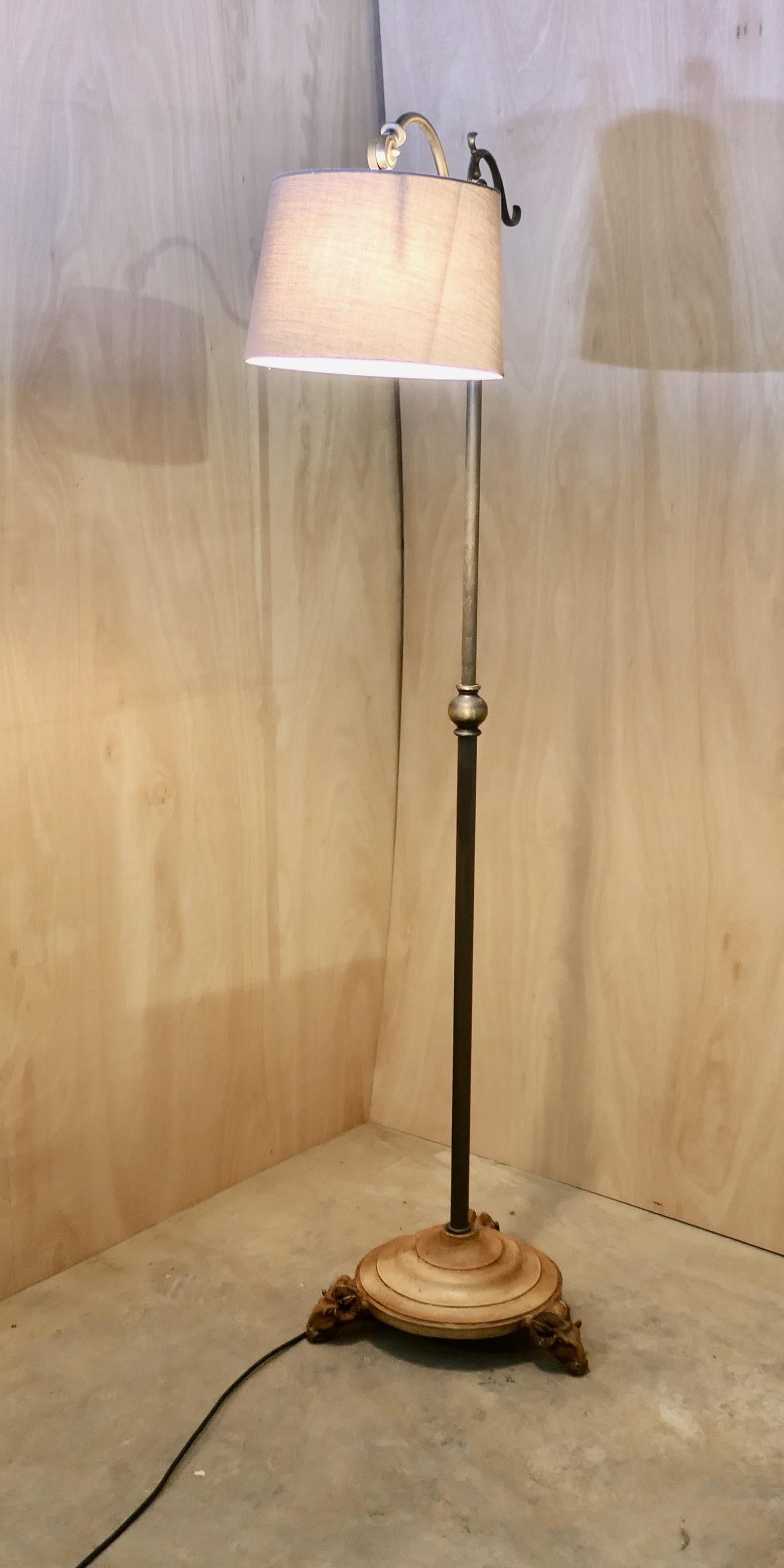 David Hunt Rams Head Floor Reading Lamp (1 of 10)