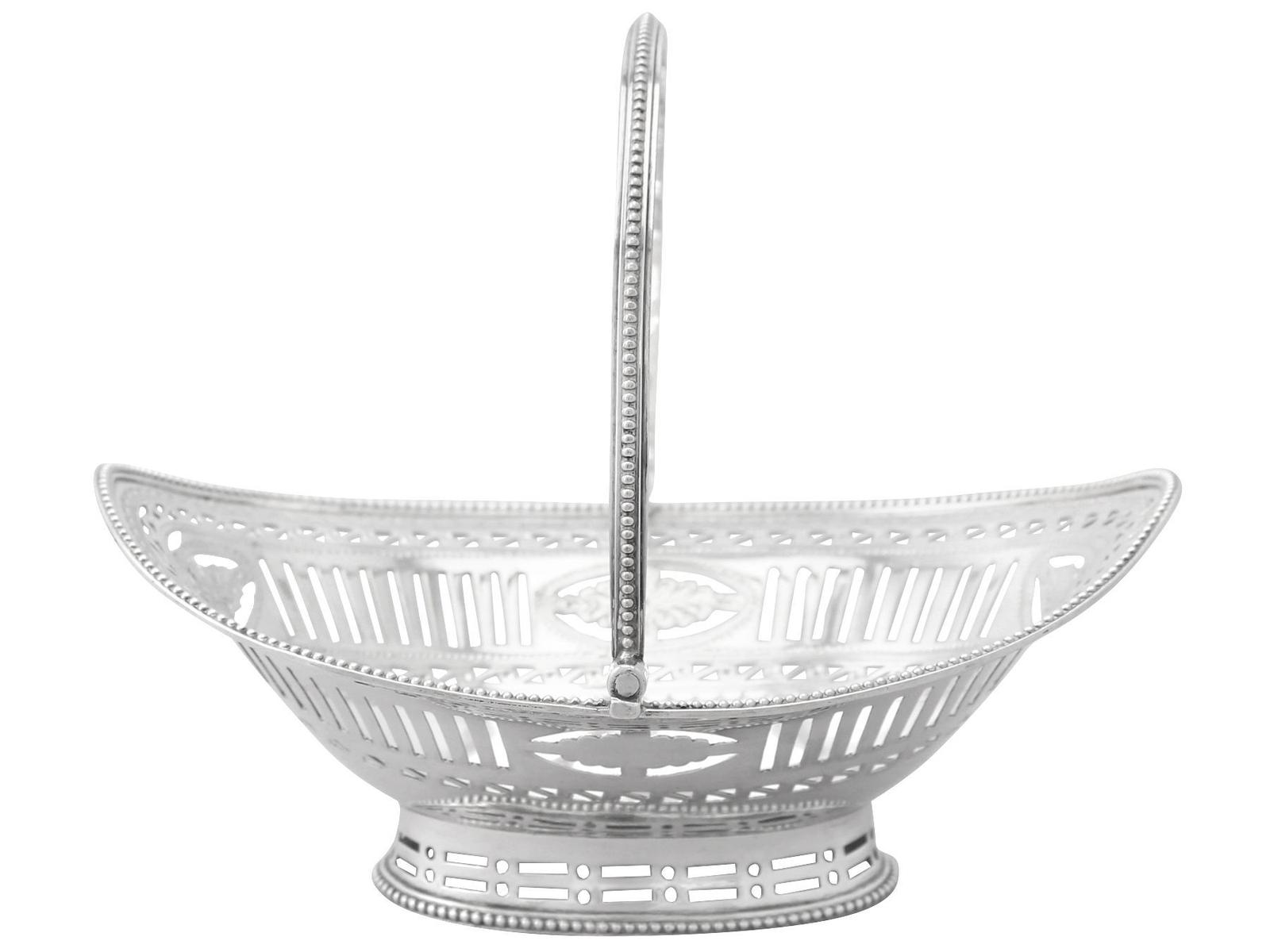 Sterling Silver Sweetmeat Basket by Robert Hennell I - Antique Georgian 1784 (1 of 9)
