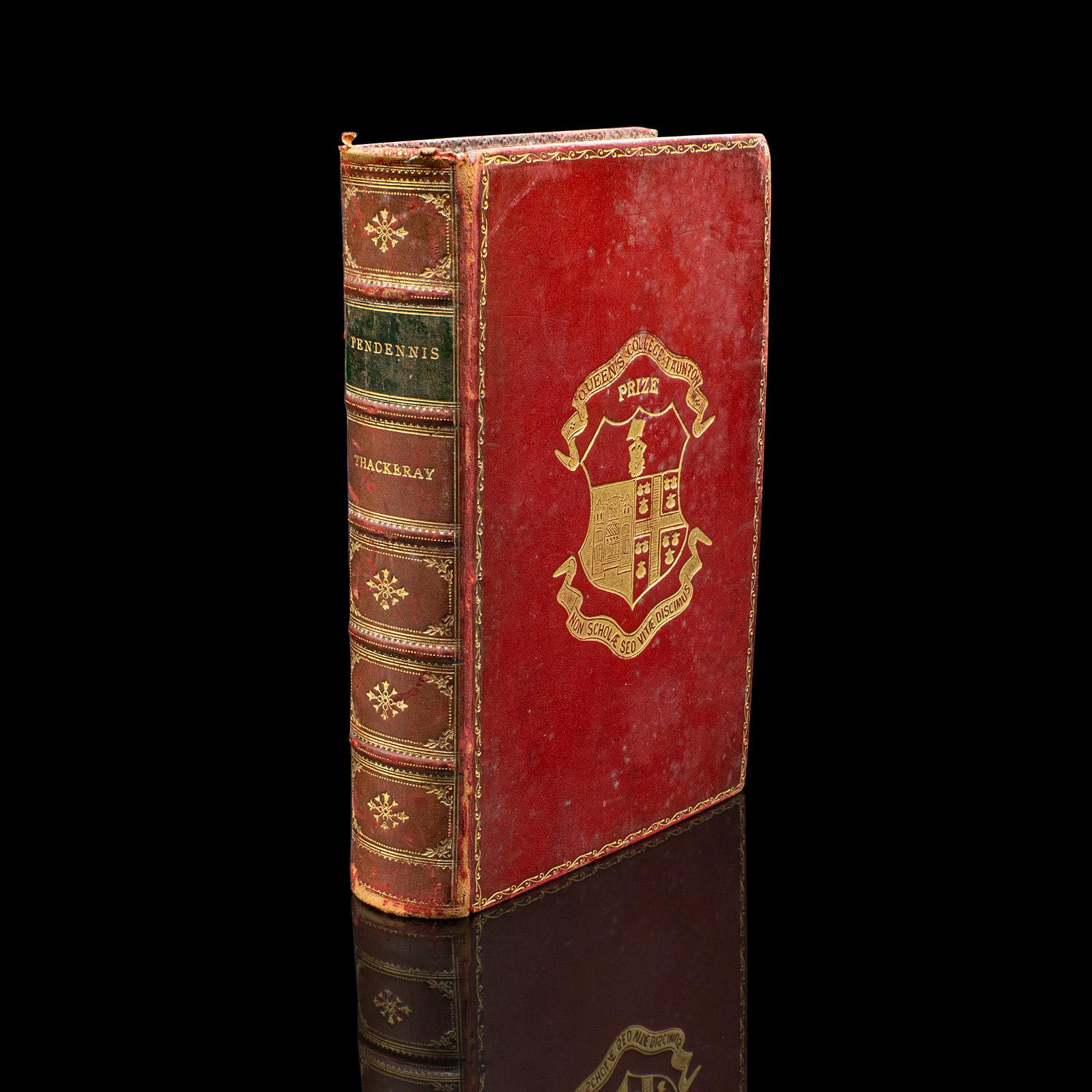 Antique Book, Pendennis, William Thackeray, Novel, Fiction - Edwardian c.1908 (1 of 12)