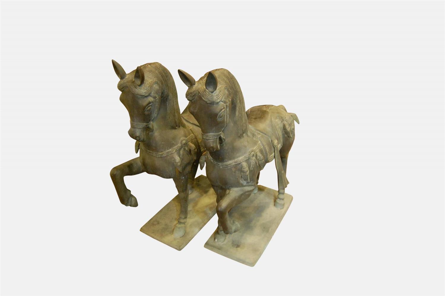 Pair of Bronze Decorative Horses (1 of 1) Pair of Bronze Decorative Horses (1 of 1)