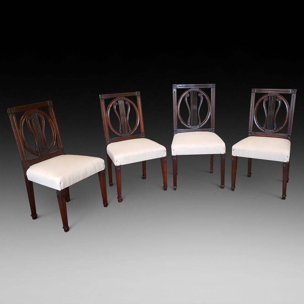 Set of Four Regency Mahogany Chairs (1 of 8)
