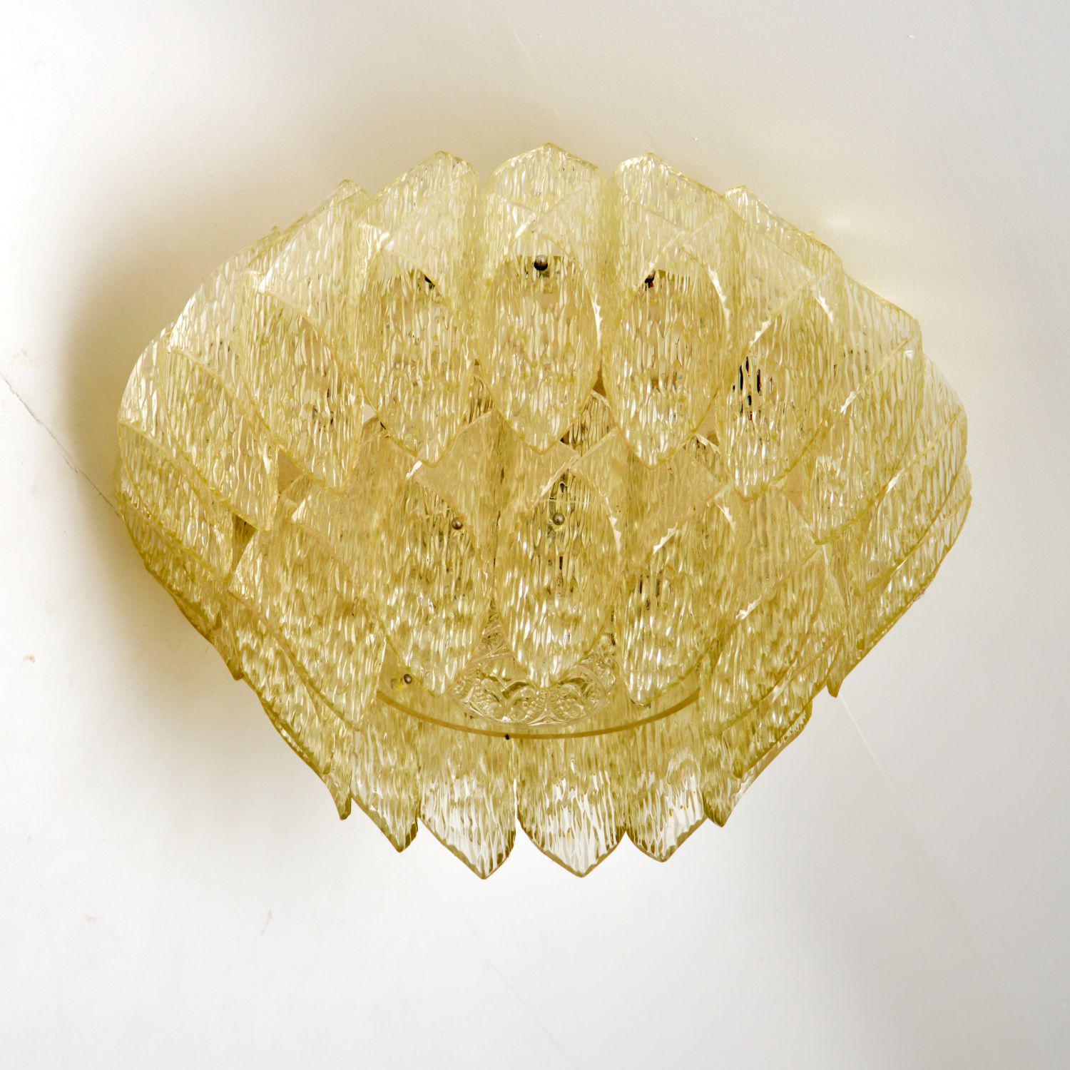 Acrylic & Glass Chandelier Vintage 1970’s (1 of 7) Acrylic & Glass Chandelier Vintage 1970’s (1 of 7)